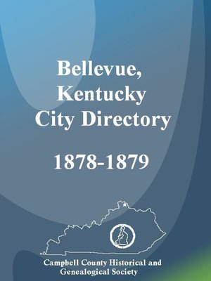 cover image of The Bellevue, Kentucky City Directory, 1878-1879